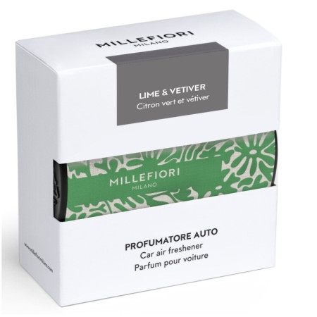 detail Millefiori Milano Icon LIME & VETIVER, textil floral 47 g