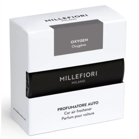 detail Millefiori Milano Icon OXYGEN classic vůně do auta 47 g