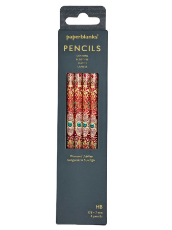 detail Paperblanks Pencils HB balení 4ks - Diamond Jubilee