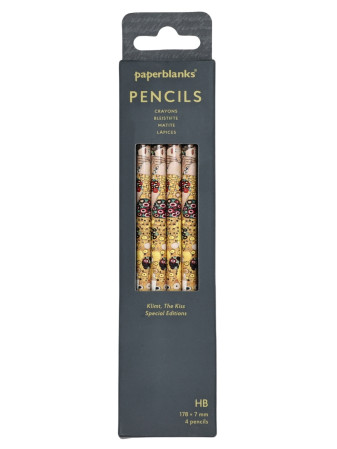 detail Paperblanks Pencils HB balení 4ks - Klimt, The Kiss