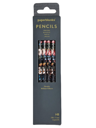 detail Paperblanks Pencils HB balení 4ks - Floralia, William Kilburn