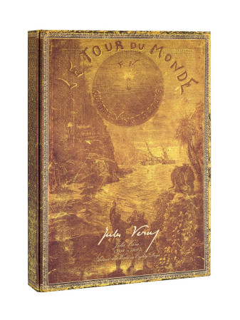 detail Paperblanks Manuscript Box- Verne, Around the World