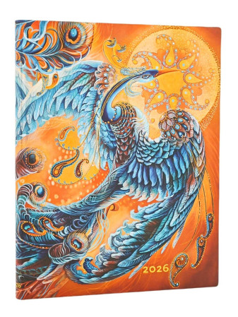 detail Paperblanks Diář 2026 ULTRA týdenní vertikal - Skybird, flexi