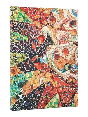 detail Paperblanks Diář 2026 MIDI, týdenní Gaudi's Sun, horizontal