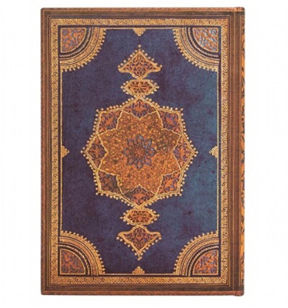 detail Paperblanks Diář 18-měsíční 2023-24 SAFAVID INDIGO, týdenní MIDI