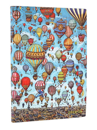 detail Paperblanks Diář 2025-2026 Balloon Festival, MIDI, horizontal, flexis