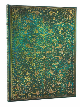 detail Paperblanks ULTRA zápisník - Emerald Flower, linkovaný