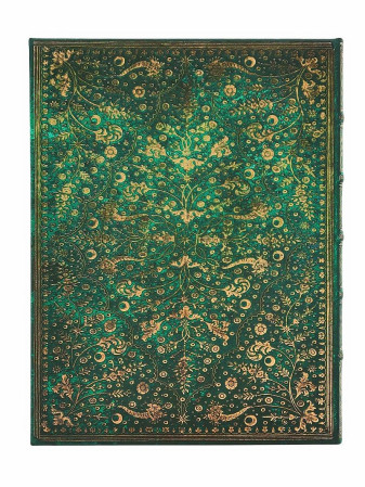 detail Paperblanks ULTRA zápisník - Emerald Flower, linkovaný