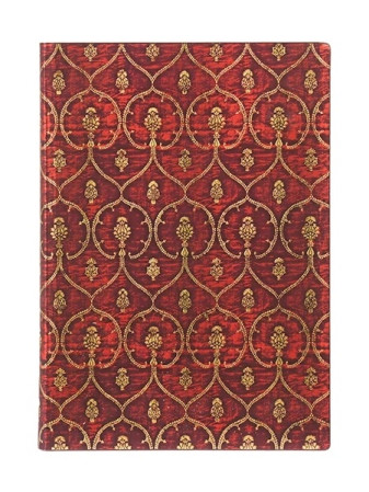 detail Paperblanks MIDI zápisník - RED VELVET, nelinkovaný, flexis