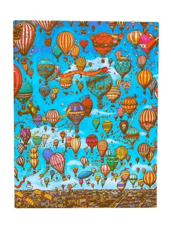 detail Paperblanks MIDI zápisník - Balloon Festival, 170stran, flexi, linkovaný