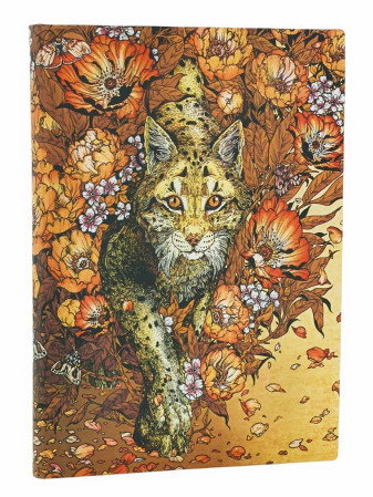 detail Paperblanks MIDI zápisník - Lynx Rising, linkovaný, flexi