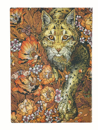 detail Paperblanks MIDI zápisník - Lynx Rising, linkovaný, flexi