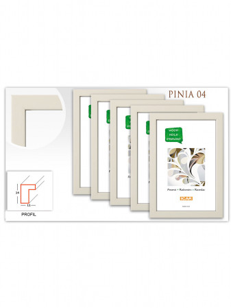 detail Rámeček dřevěný Icar PINIA 04 10x15 béžová