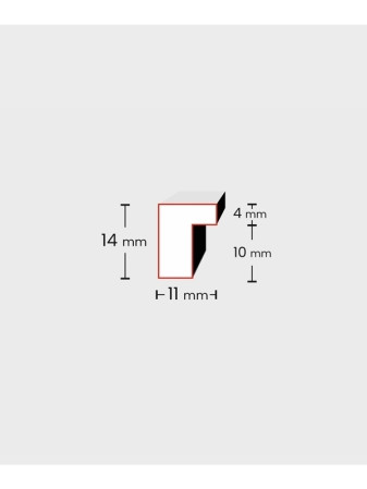detail Rámeček dřevěný Icar PINIA 4 13x18cm tmavě hnědý