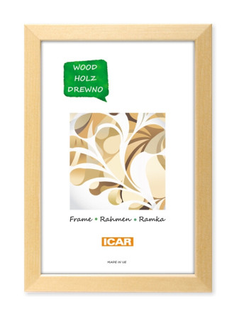 detail Rámeček dřevěný Icar Pinia 0, 15x20cm přírodní