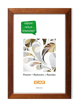 detail Rámeček dřevěný Icar PINIA 3 18x24cm hnědý