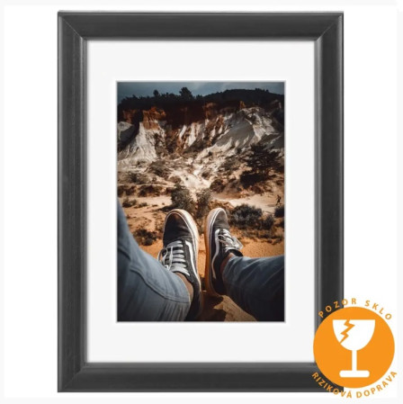 detail Hama rámeček dřevěný BELLA, černá, 29,7x42 cm (formát A3)