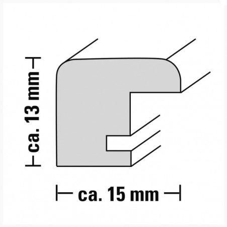 detail Hama rámeček dřevěný BELLA, korek, 29,7x42 cm (formát A3)