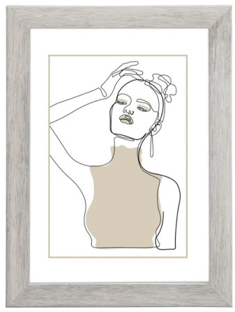 detail Hama rámeček dřevěný KOPENHAGEN, taupe, 50x70 cm POUZE OSOBNÍ ODBĚR