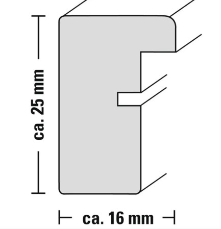 detail Hama rámeček plastový RIO, přírodní, 20x20 cm