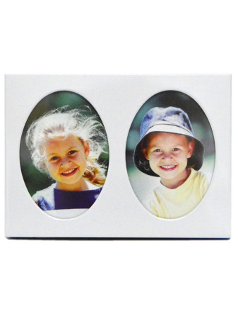 detail Mini rámeček MD-104 DUO OVÁLKY, bílé