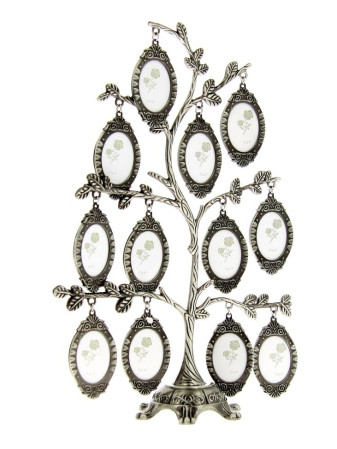 detail Rámeček Gedeon FT01 STROM života 12x foto STŘÍBRNÁ PATINA