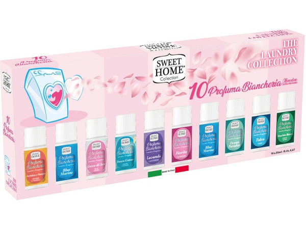 detail Sweet Home Dárková sada parfémů do pračky, 10x 20ml