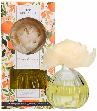 detail Greenleaf ORANGE & HONEY, květinový difuzér 236 ml