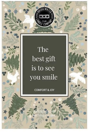 detail Vonný sáček 115ml Bridgewater COMFORT & JOY, text