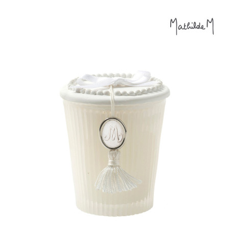 detail Mathilde M. - FLEUR DE THÉ, vonná svíčka 55g (pruhy)