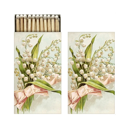 detail Sköna Ting Zápalky Spring Lily Of Th Valley, 45ks
