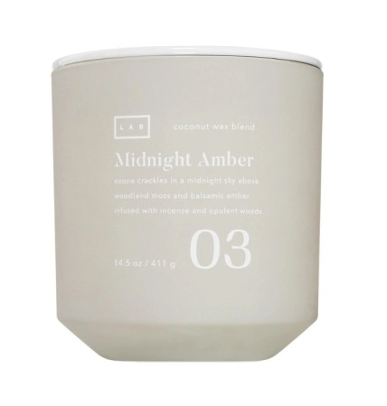 detail DW HOME Midnight Amber, Vonná svíčka ve skle, 411 g