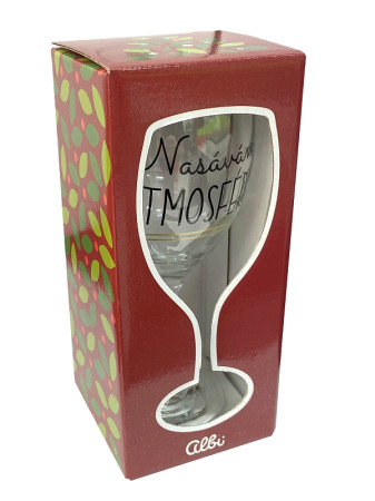 detail Albi Sklenka na víno NASÁVÁM ATMOSFÉRU, 220 ml