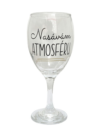 detail Albi Sklenka na víno NASÁVÁM ATMOSFÉRU, 220 ml