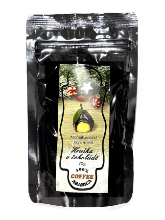 detail Aromatizovaná mletá káva 70 g - HRUŠKA V ČOKOLÁDĚ