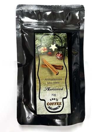 detail Aromatizovaná mletá káva 70 g - SKOŘICE