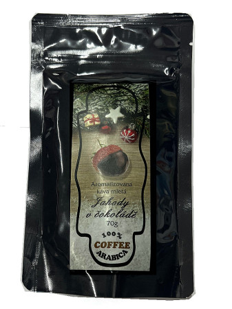 detail Aromatizovaná mletá káva 70 g - JAHODY V ČOKOLÁDĚ