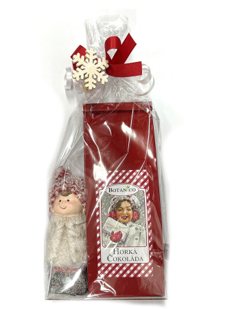 detail Vánoční balíček FIGURKA + HORKÁ ČOKOLÁDA, 100 g