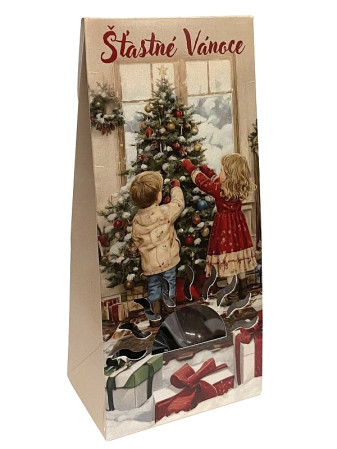 detail Vánoční jahody v čokoládě - Šťastné Vánoce 80g