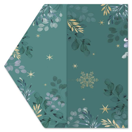 detail Ditipo Přání s kapsou na peníze / poukaz - Zeleno-bílá s eukalyptem