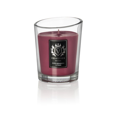 detail Vellutier AGED BOURBON & PLUM, střední svíčka 225 g