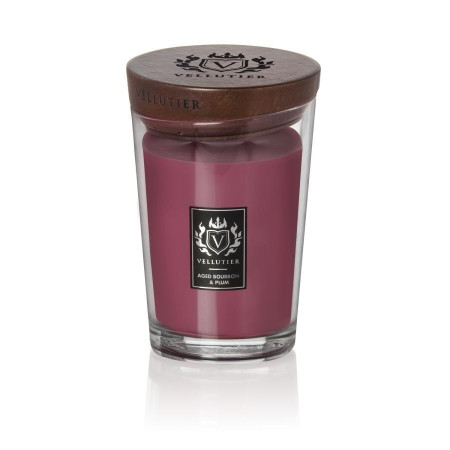 detail Vellutier AGED BOURBON & PLUM, velká svíčka 515 g