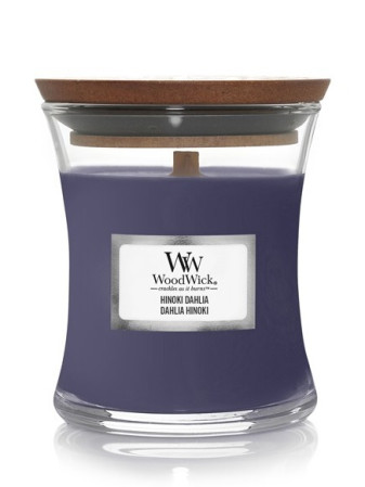 detail Vonná svíčka WoodWick HINOKI DAHLIA, malá 85 g