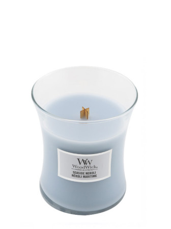 detail Vonná svíčka WoodWick SEASIDE NEROLI střední 275 g