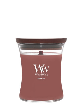detail Vonná svíčka WoodWick ROUGE OUD, střední 275g