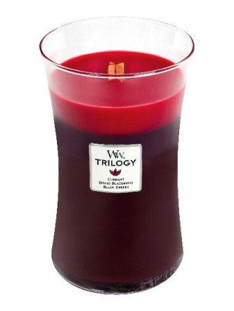 detail Vonná svíčka WoodWick Trilogy SUN RIPENED BERRIES velká 609,5g