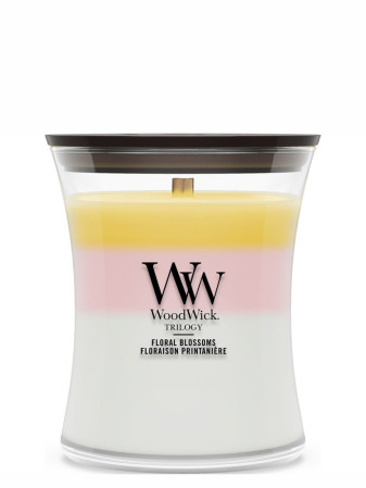 detail Vonná svíčka WoodWick Trilogy Floral Blossoms, střední 275 g