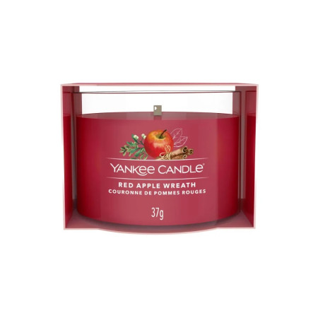 detail Yankee Candle Votiv ve skle 37g RED APPLE WREATH