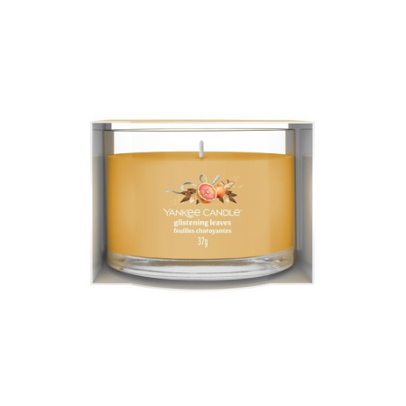detail Yankee Candle Votiv ve skle 37g GLISTENING LEAVES