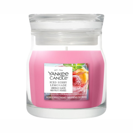 detail Yankee Candle ICED BERRY LEMONADE, signature malá svíčka 110g